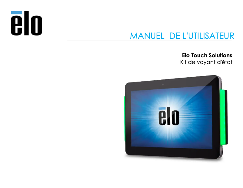 Page 1 de la notice Manuel utilisateur Elo Edge Connect