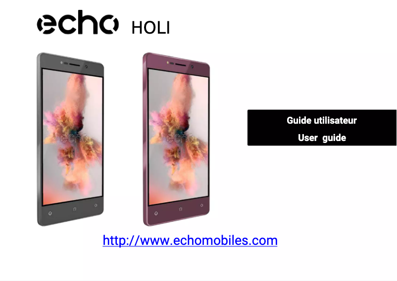 First page image of the manual for Holi