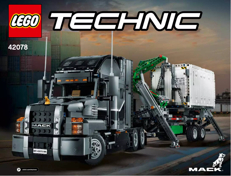 First page image of the manual for Technic 42078