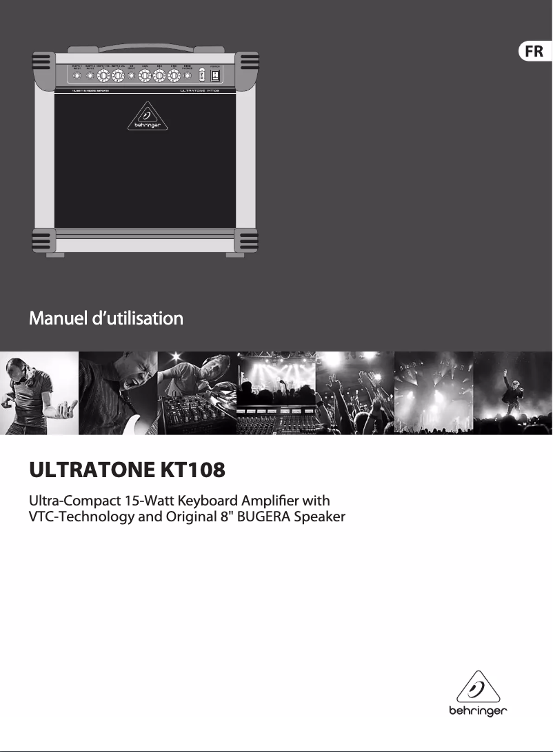 Page 1 of the manual User Manual Behringer Ultratone KT108