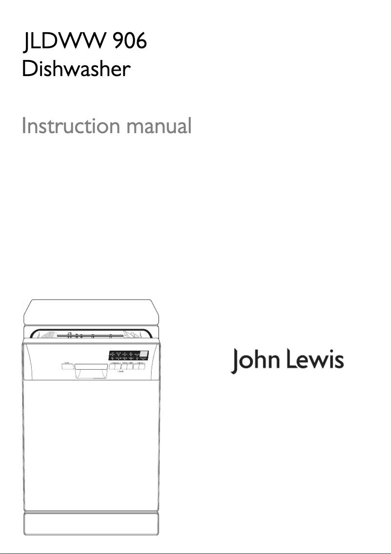 Page 1 of the manual User Manual John Lewis JLDWW 906