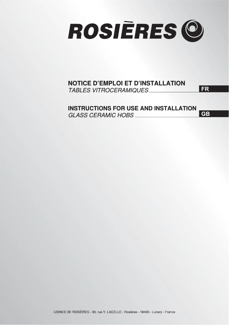 First page image of the manual for RVE 64