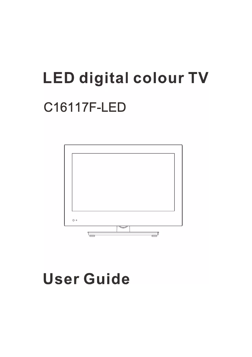 Image de la première page du manuel de l'appareil C16117F
