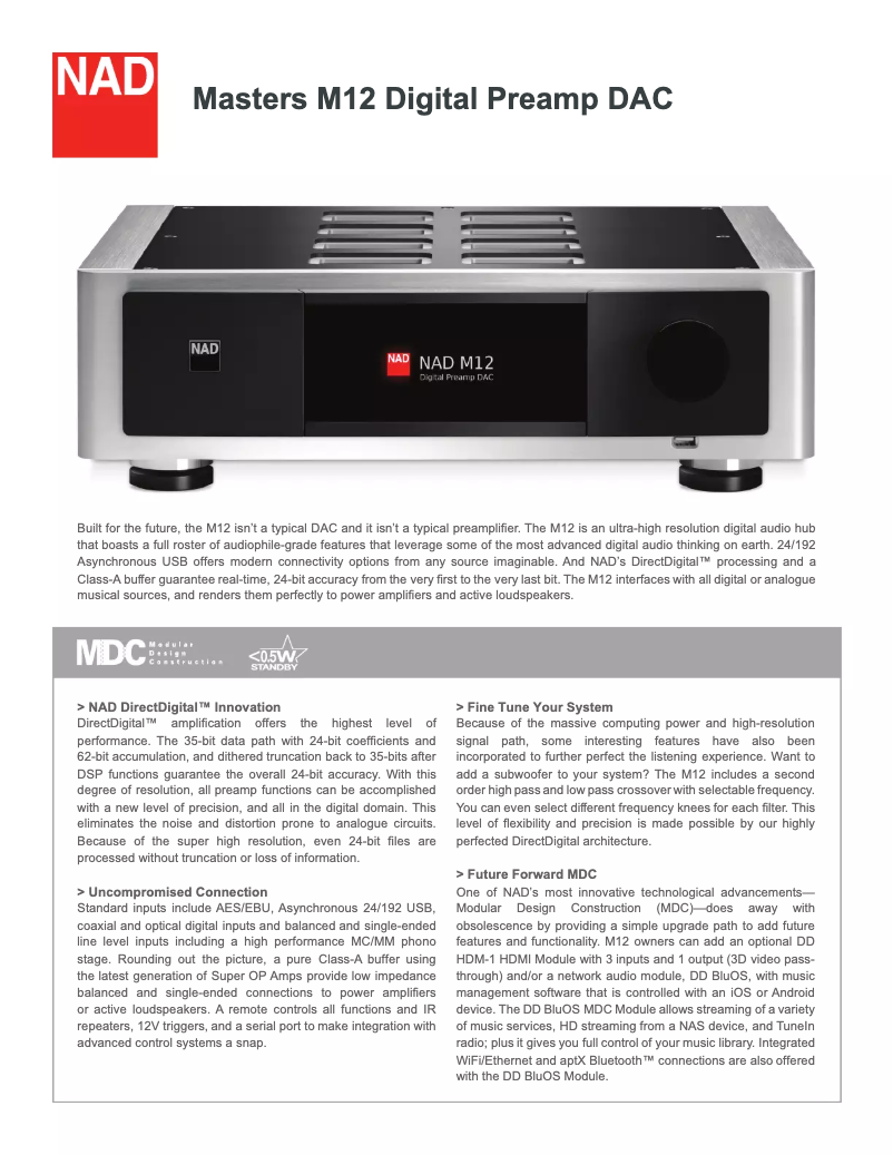 First page image of the manual for M12