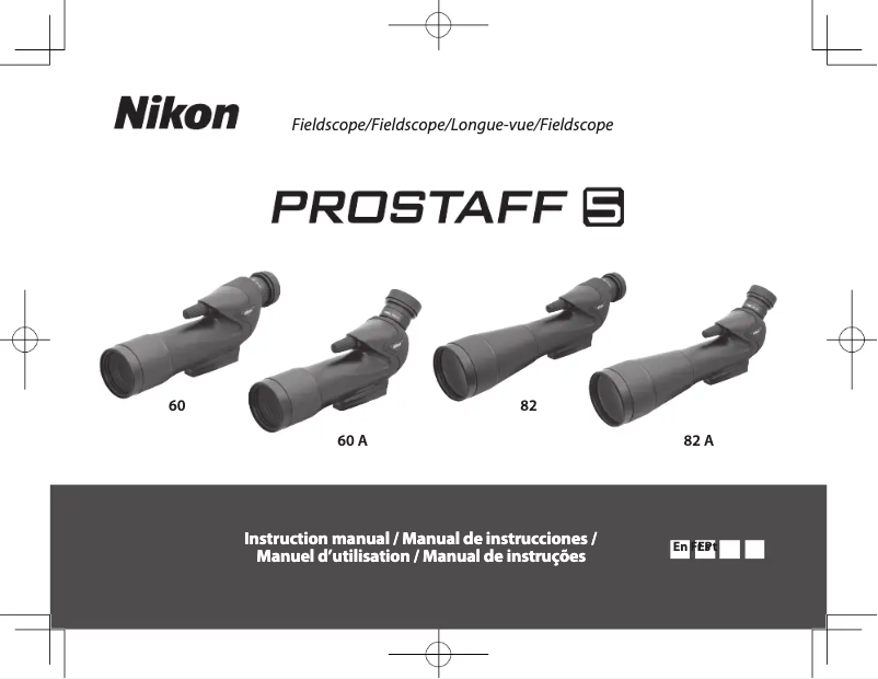 First page image of the manual for PROSTAFF 5 60A