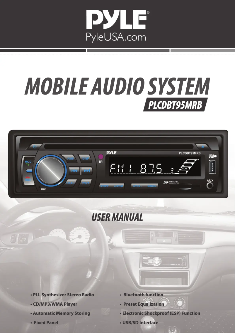 First page image of the manual for PLCDBT95MRB