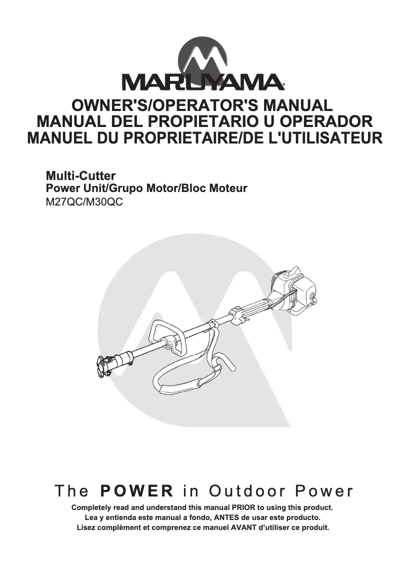 First page image of the manual for M30QC