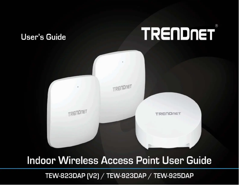 First page image of the manual for TEW-923DAP