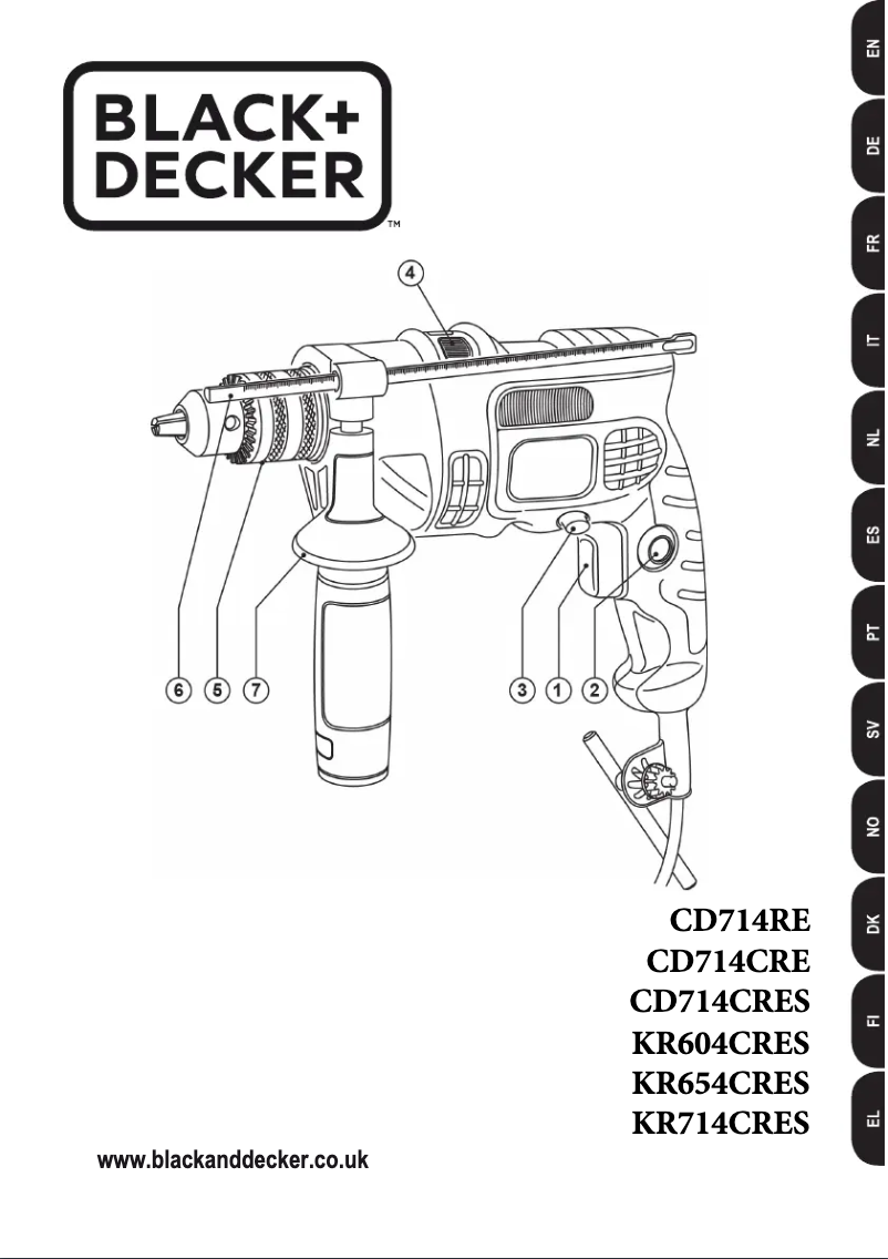 Page 1 of the manual User Manual Black & Decker KR654CRES
