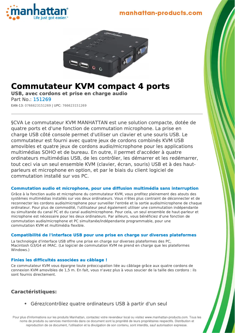 First page image of the manual for 151269