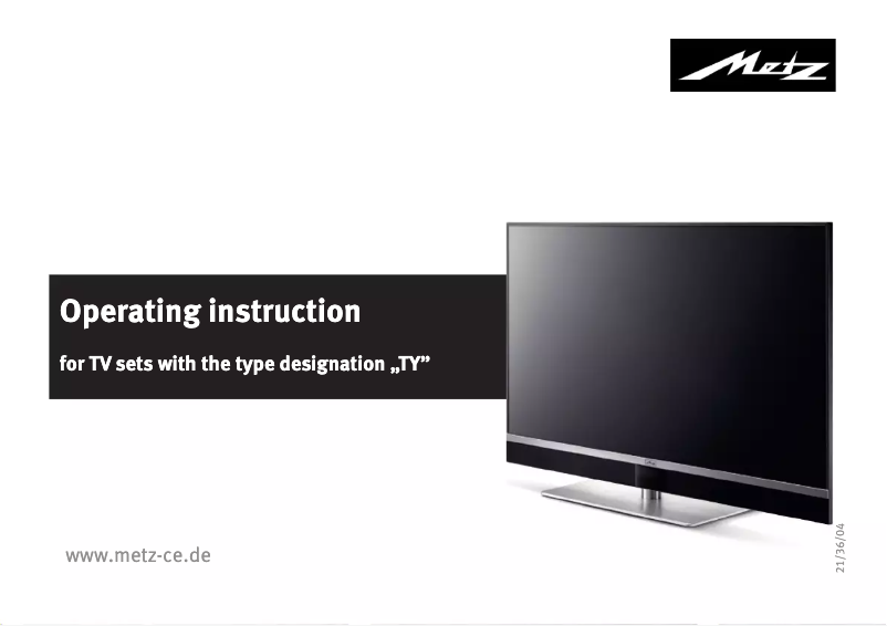 First page image of the manual for Calea 49TY64