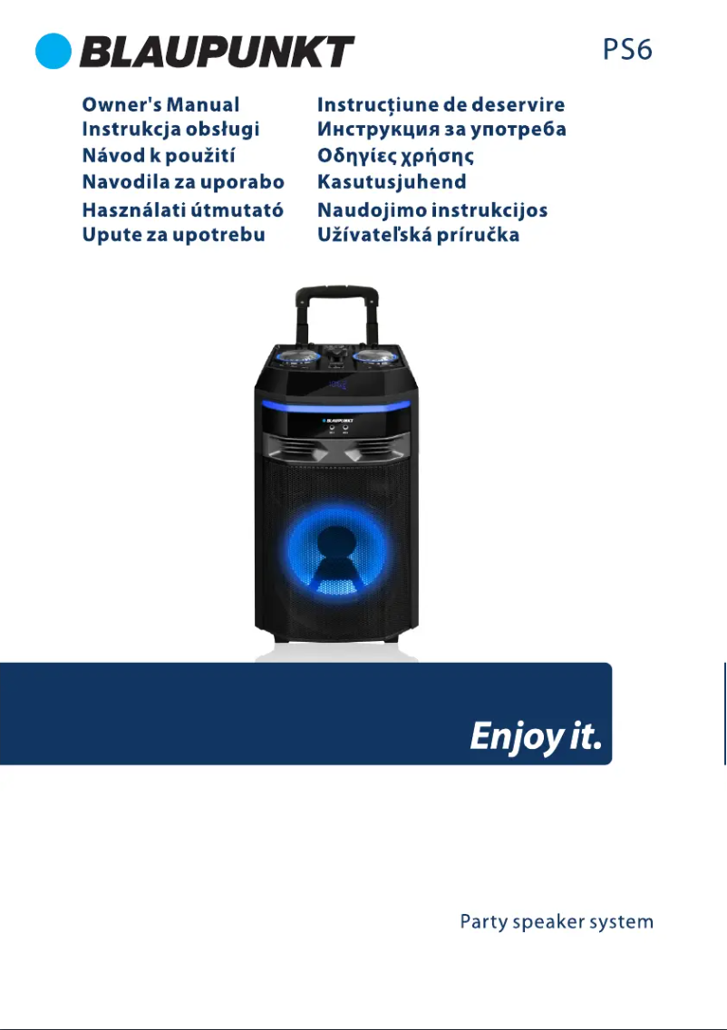 Image de la première page du manuel de l'appareil PS6