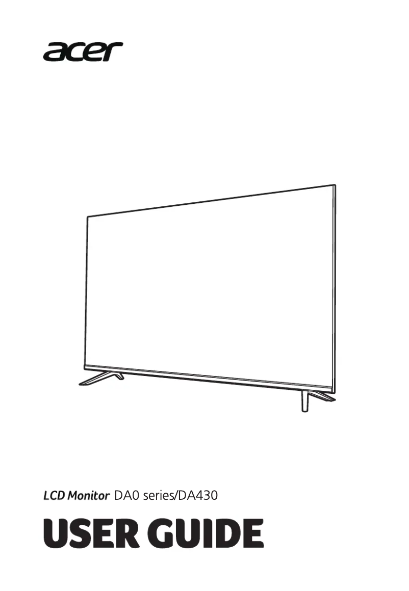 First page image of the manual for DA430