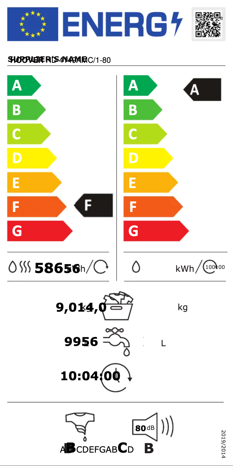 First page image of the manual for H-WASH&DRY 500 HD 4149AMC/1-80
