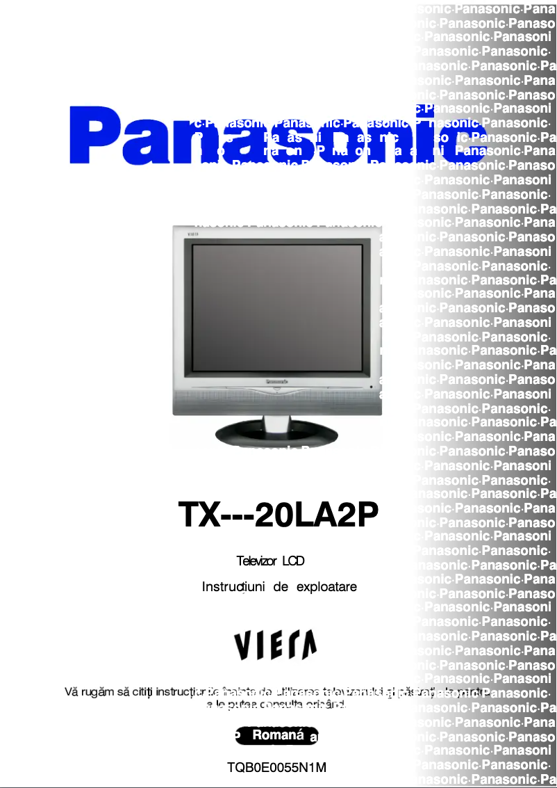 Page 1 of the manual User Manual Panasonic Viera TX-20LA2P