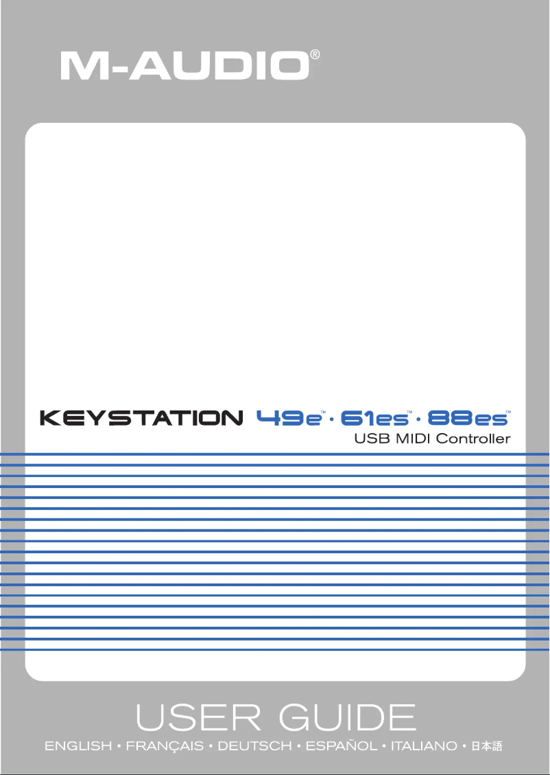 First page image of the manual for Keystation 49