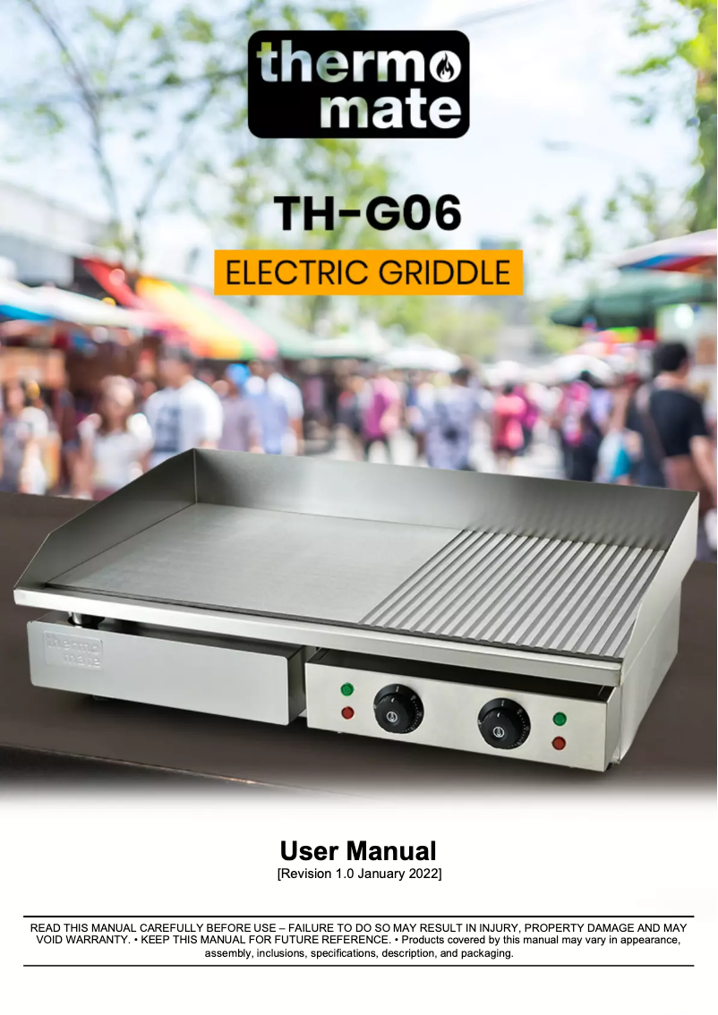 First page image of the manual for TH-G05