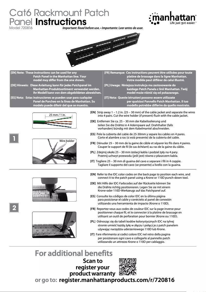 First page image of the manual for 720816