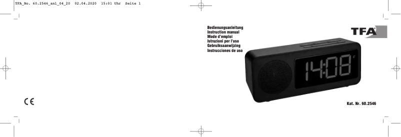 Page 1 of the manual User Manual TFA Tune 60.2546