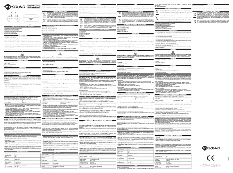 First page image of the manual for MySound True Pods