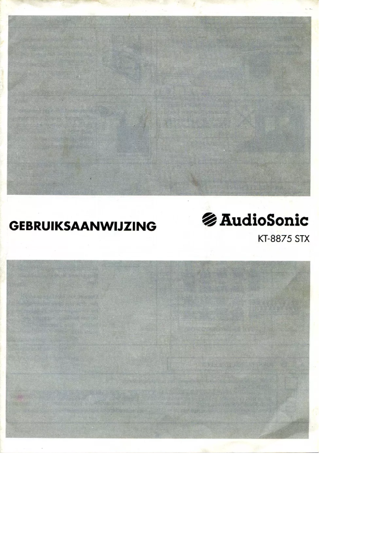 Page 1 of the manual User Manual AudioSonic KT-8875 STX