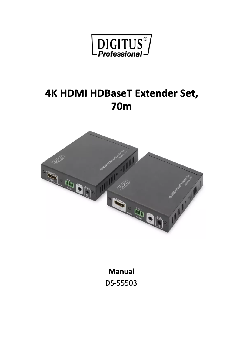 First page image of the manual for DS-55503