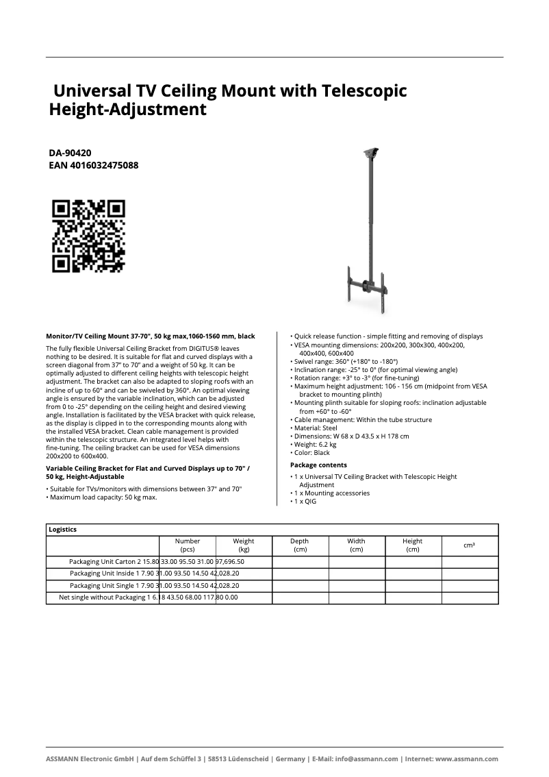 First page image of the manual for DA-90420