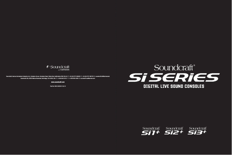 First page image of the manual for Si3+