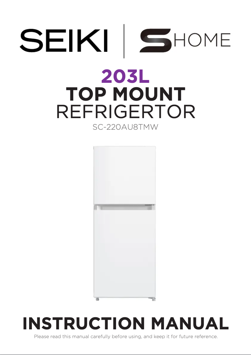 Page 1 of the manual User Manual Seiki SC-220AU8TMW