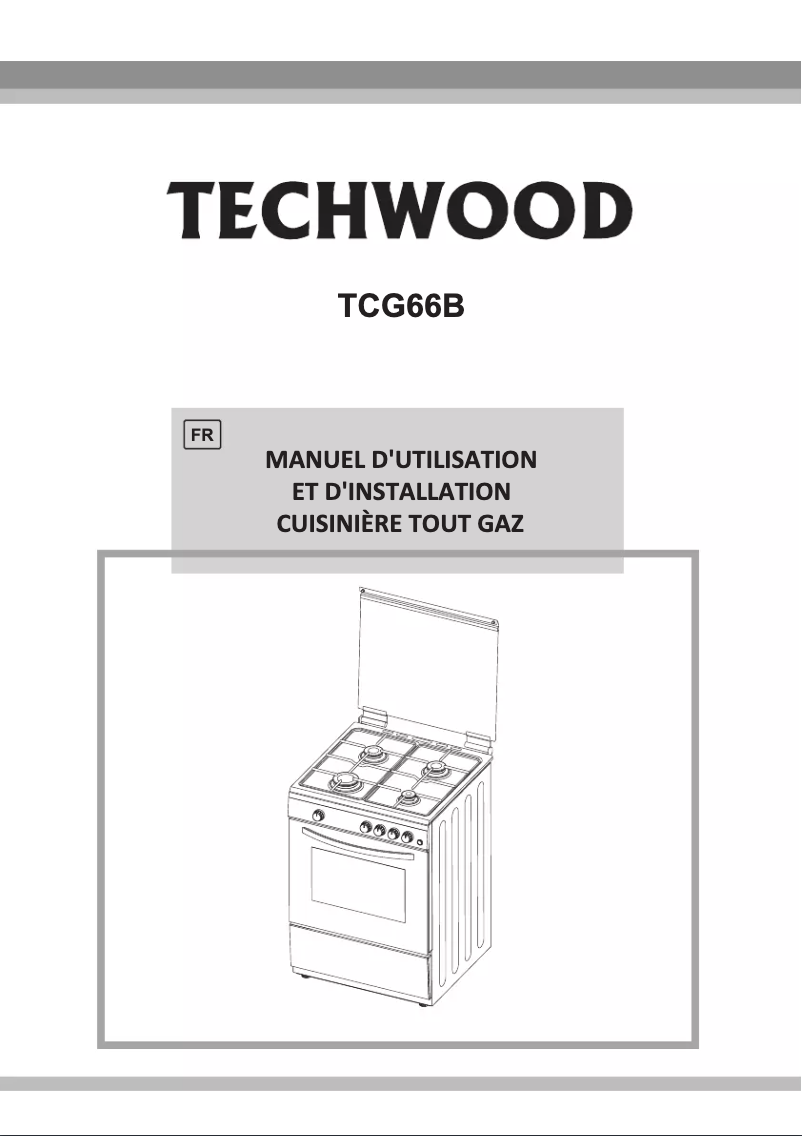 Page 1 of the manual User Manual Techwood TCG66B