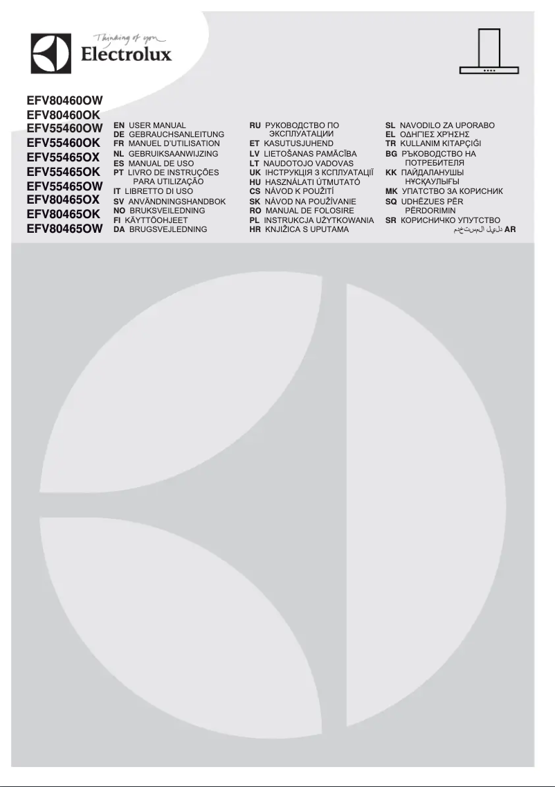 Page 1 of the manual User Manual Electrolux EFV55465OK