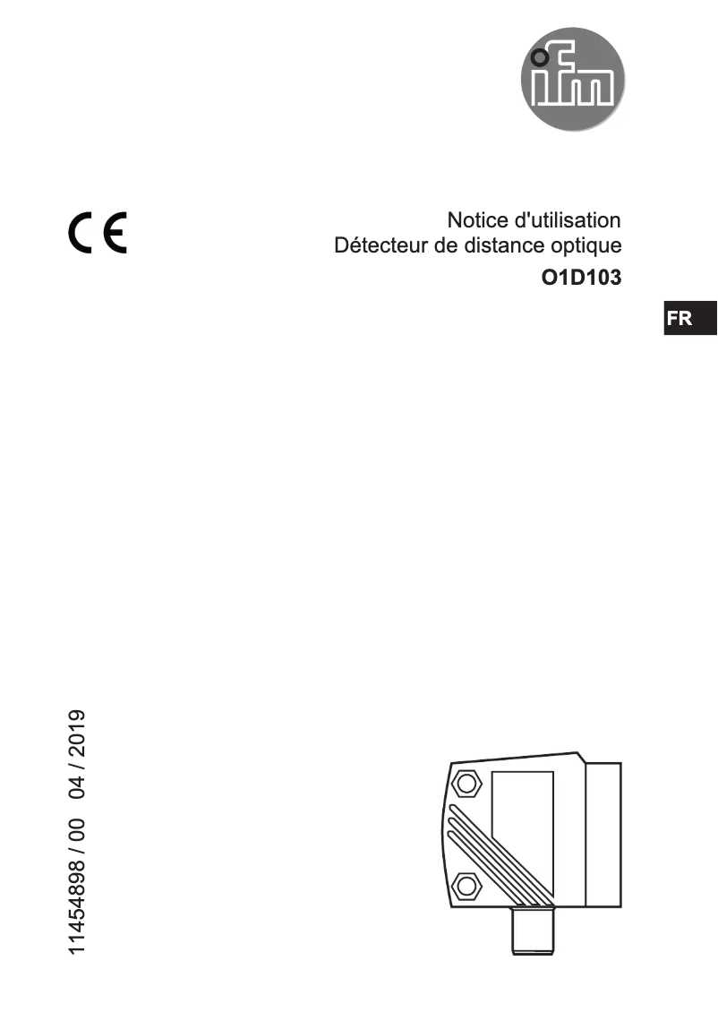 First page image of the manual for O1D103