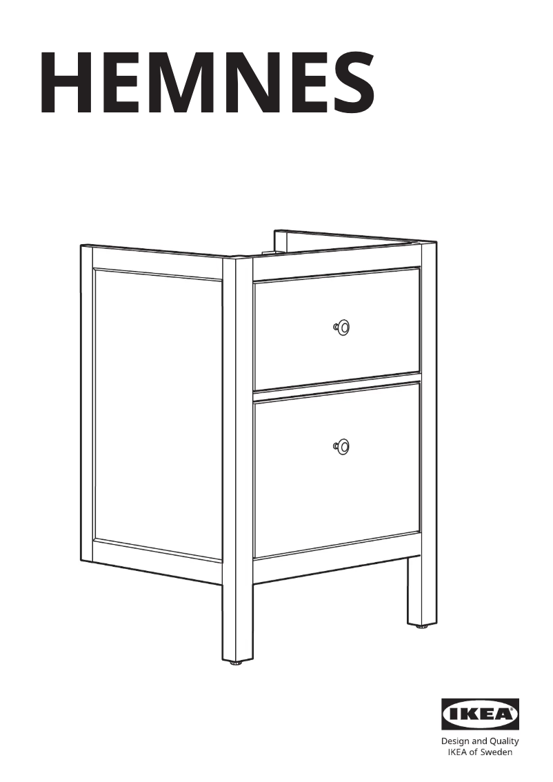 Page 1 of the manual User Manual Ikea HEMNES 502.176.67