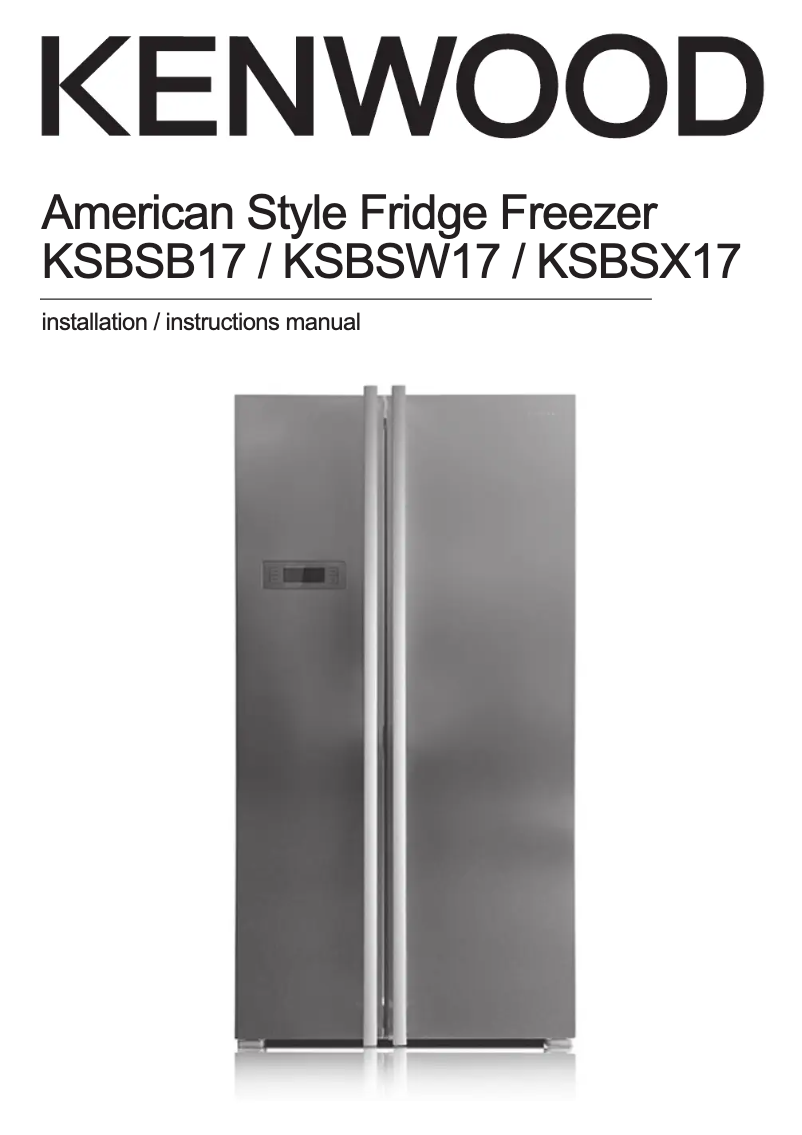 Page 1 of the manual User Manual Kenwood KSBSW17