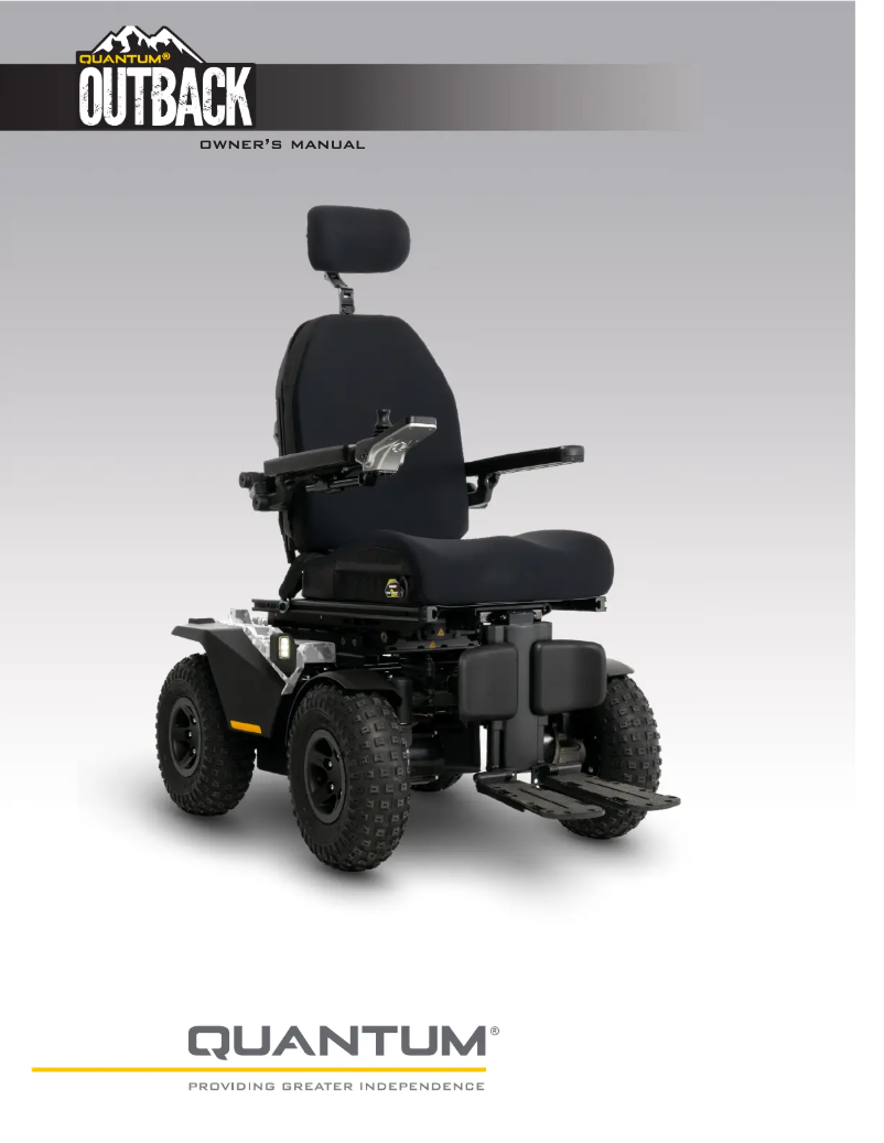 First page image of the manual for Outback