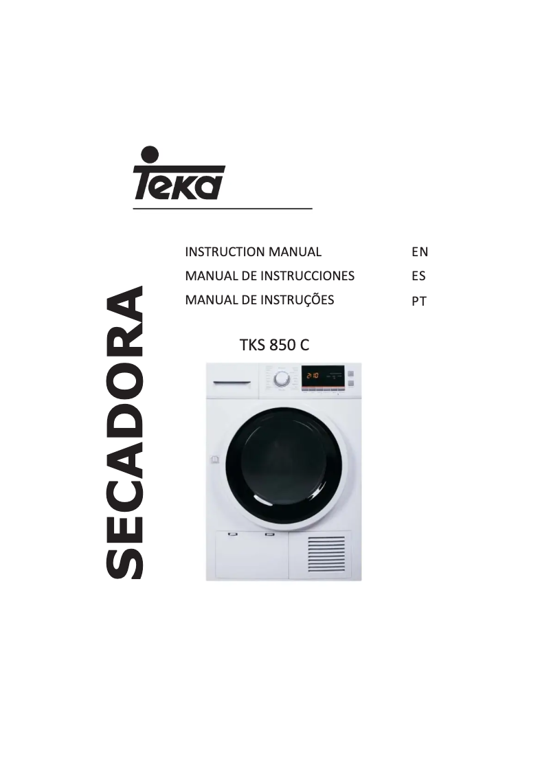 Page 1 of the manual User Manual Teka TKS 850 C BL