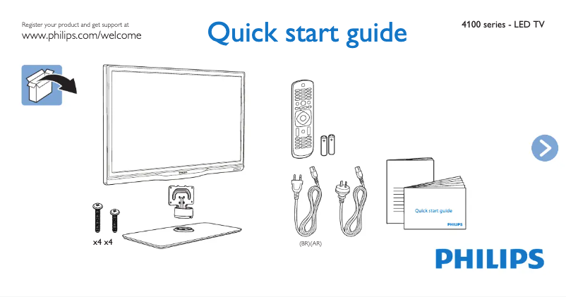 First page image of the manual for 28PHG4109