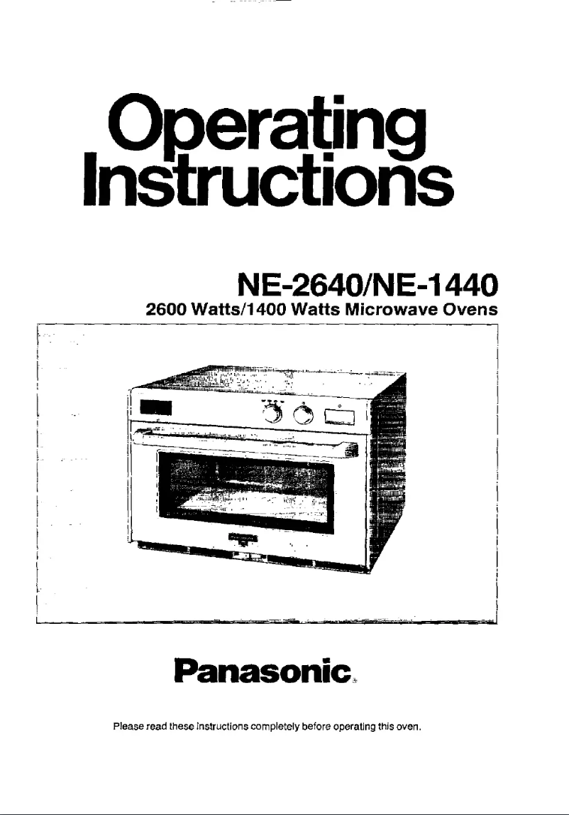 First page image of the manual for NE-1480