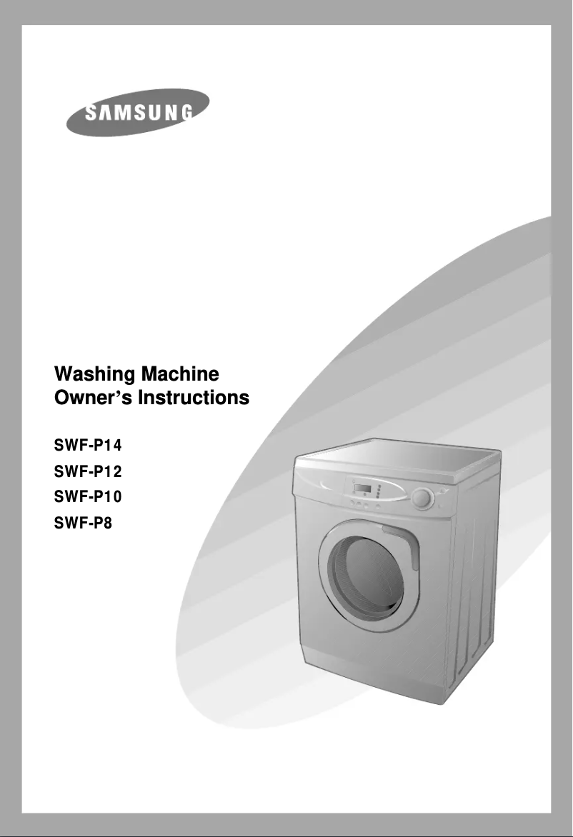 Page 1 of the manual User Manual Samsung SWF-P8