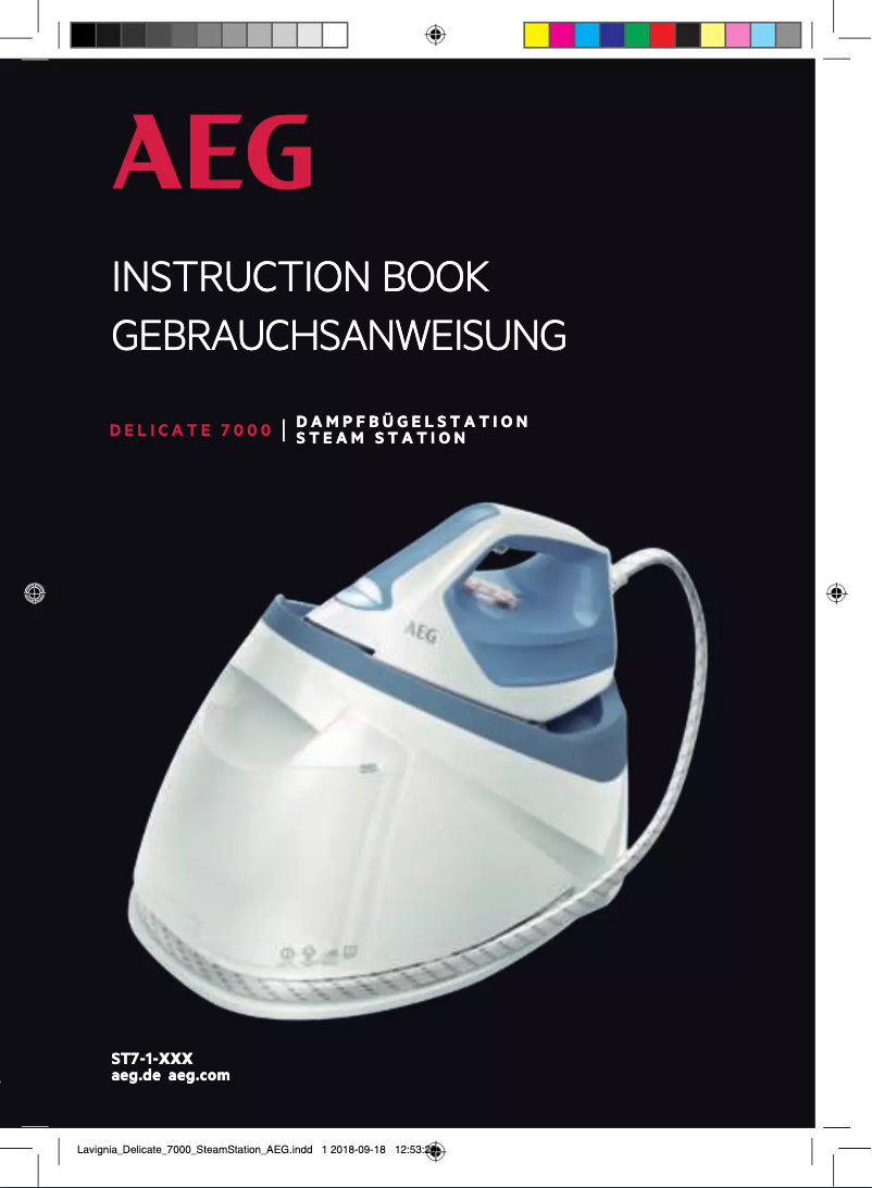 First page image of the manual for Delicate 7000 ST7-1-2DB