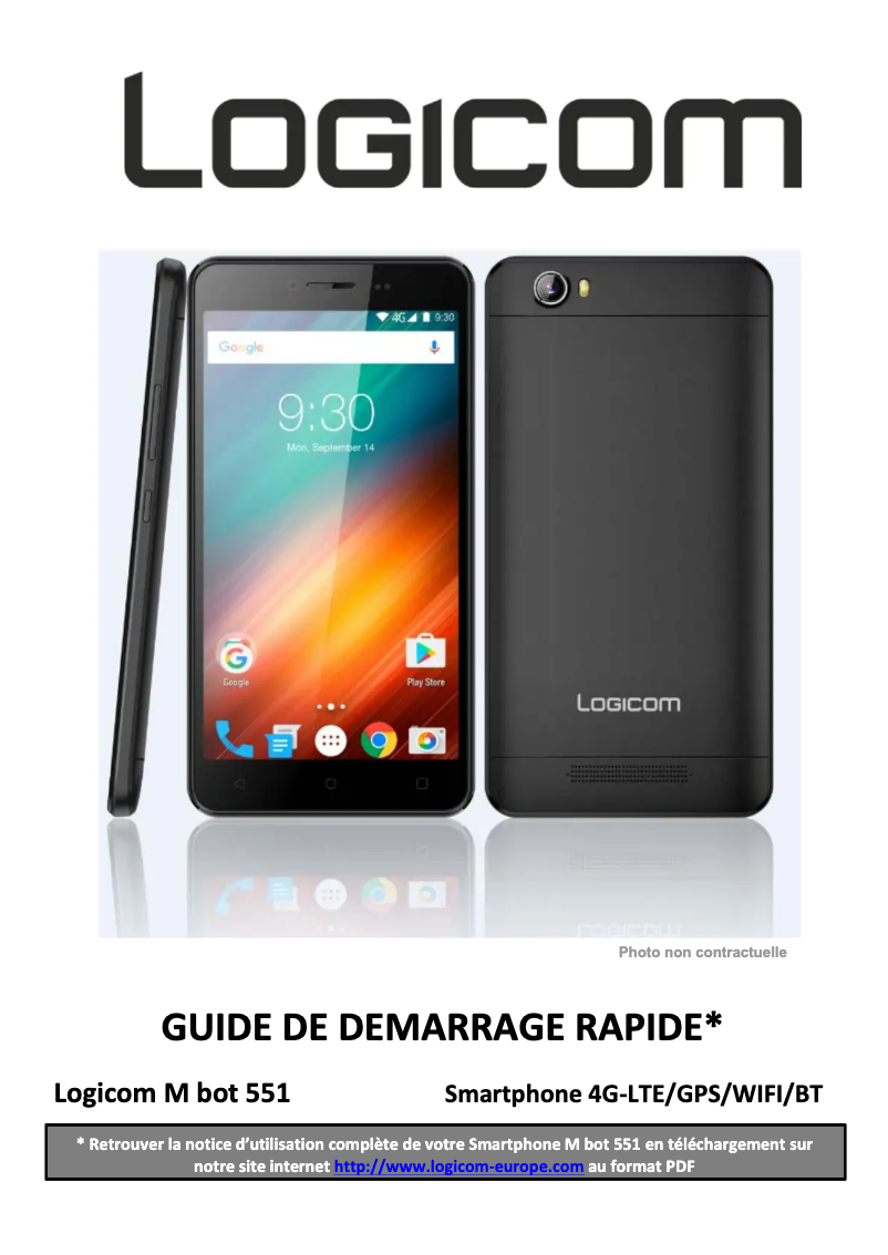 First page image of the manual for M Bot 551