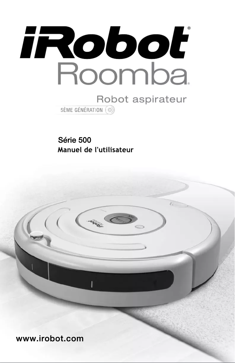 First page image of the manual for Roomba 540