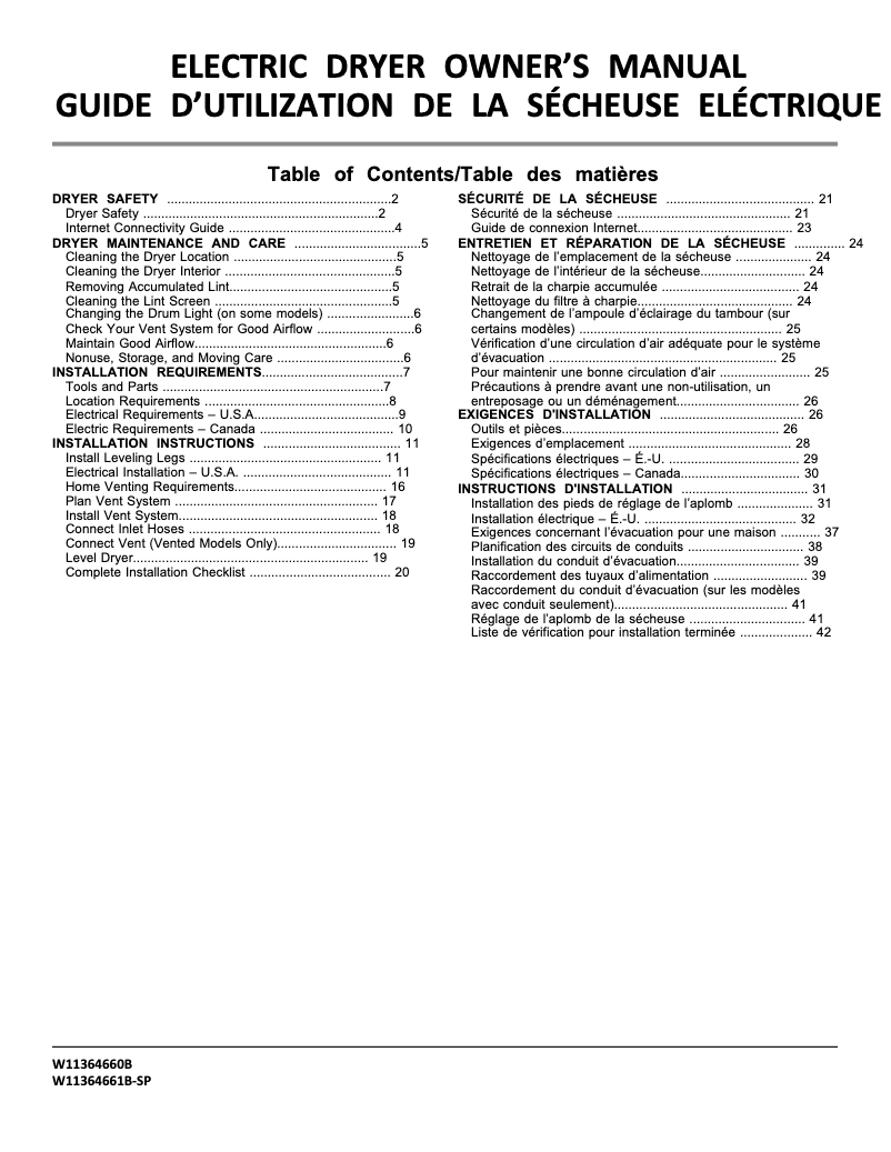 Page 1 of the manual User Manual Whirlpool WED5605MC