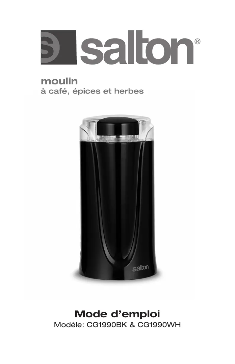 First page image of the manual for CG1990WH