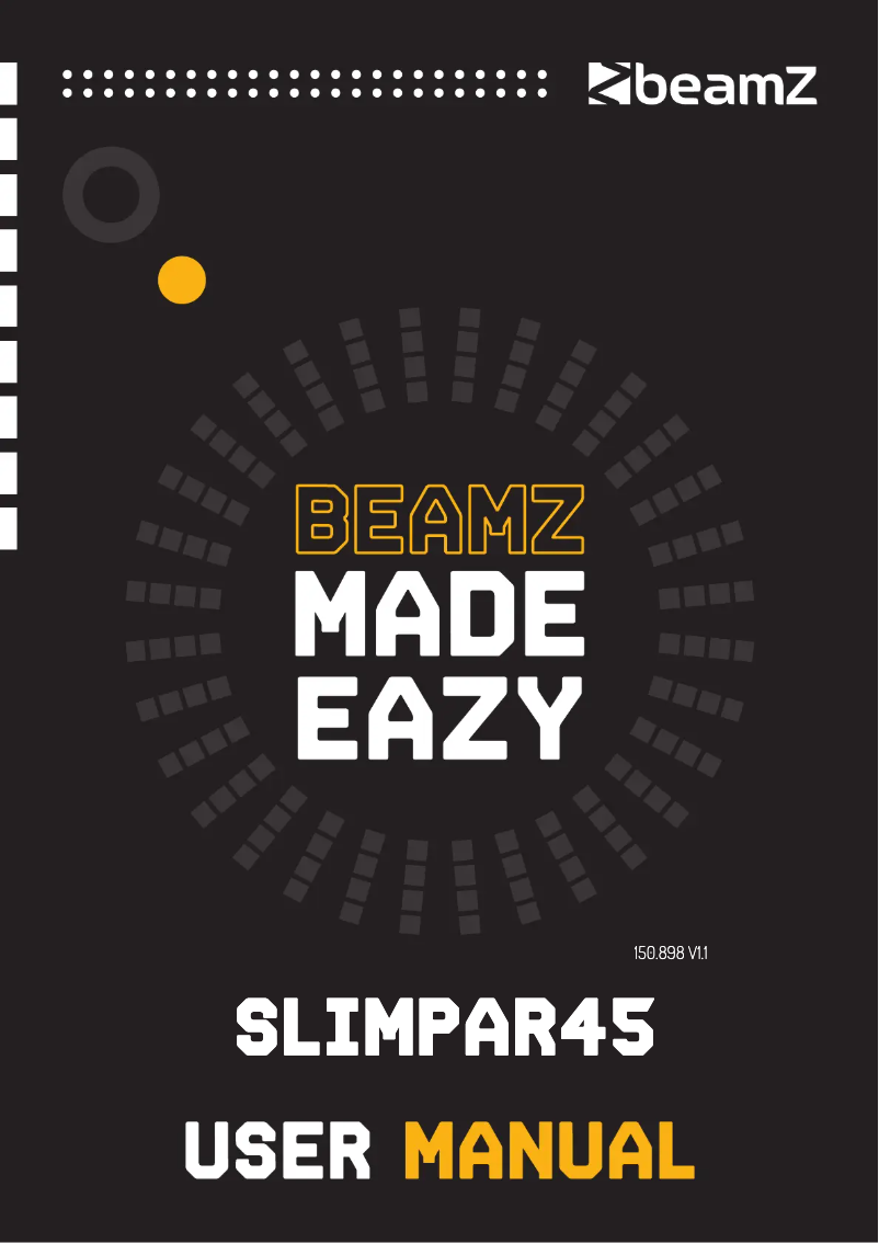 Page 1 de la notice Manuel utilisateur BeamZ SlImPar45