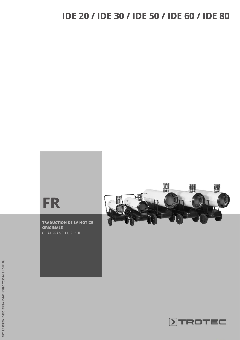 Page 1 of the manual User Manual Trotec IDE 20