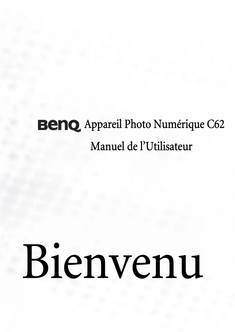 Image de la première page du manuel de l'appareil DC C62