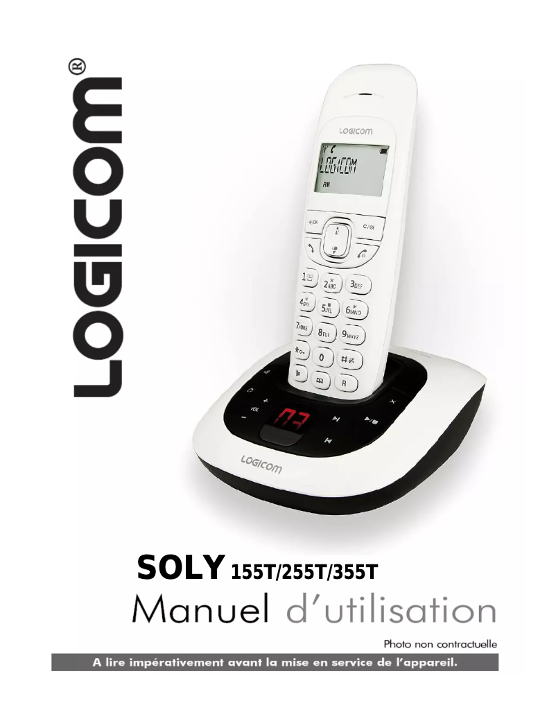 Page 1 of the manual User Manual Logicom Soly 255T