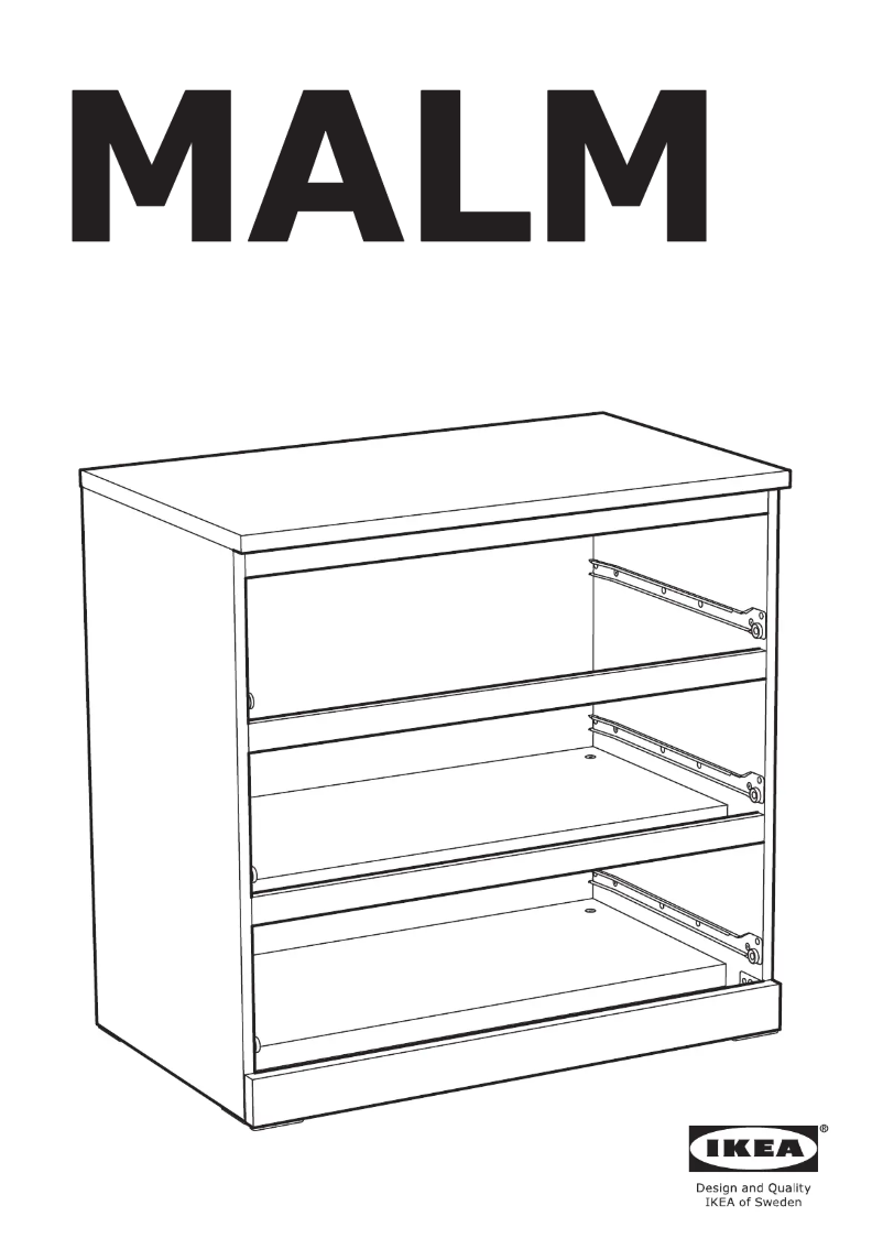 Page 1 of the manual User Manual Ikea MALM 705.690.79