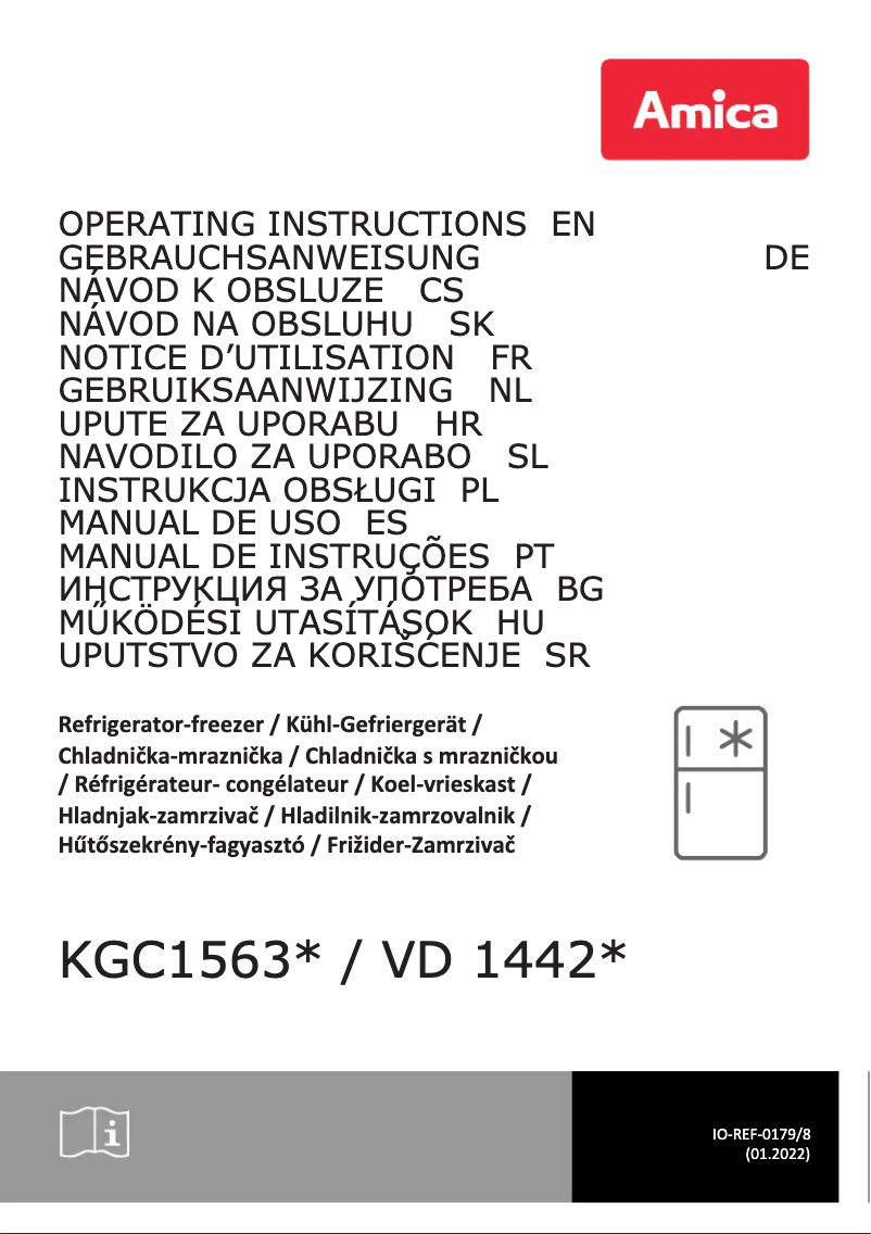 First page image of the manual for KGC 15632 T